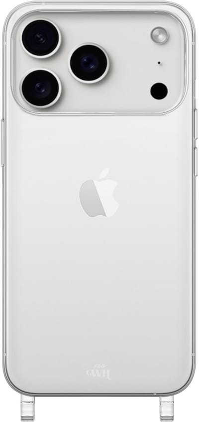 xoxo Wildhearts siliconen hoesje geschikt voor iPhone 17 Pro hoesje - Hoesje zonder koord - Shockproof case - Telefoonhoesje geschikt voor telefoonkoord - Transparant