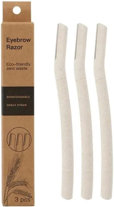 Gezicht & Wenkbrauw Scheermesje (3stuks) - Scheermes - Eyebrow razor - Scheermes gezichtshaar - Intieme streek - Wenkbrauw trimmer - Epileren - Mesje metaal - Vrouw - Gezichtsontharing - Duurzaam - Biologisch afbreekbaar -