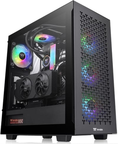 Thermaltake CA-1S3-00M1WN-03 Midi-tower PC-behuizing Zwart