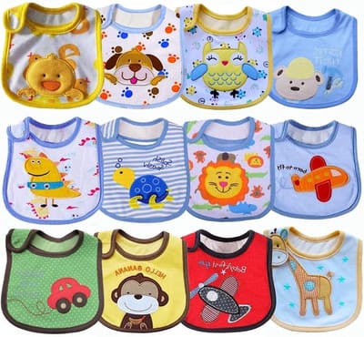 Waterdichte Katoenen Slabbetjes voor Baby's, Bandana Stijl, Geschikt voor 0-36 Maanden, Comfortabel en Duurzaam
