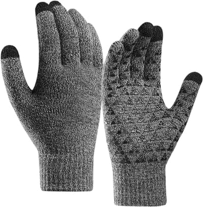 Winterhandschoenen voor Mannen & Vrouwen - Warm Gebreid - Touchscreen - Zacht Gevoerd - Voor Sport & Dagelijks Gebruik - Koud Weer