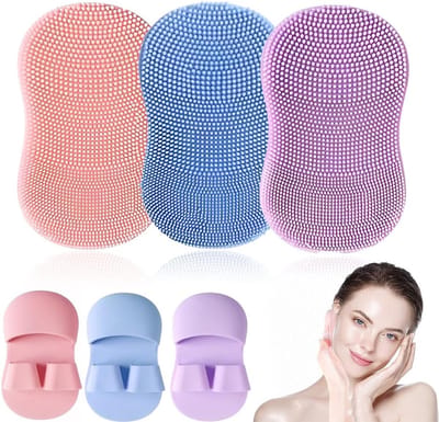 Famanu – Siliconen gezichtsreiniger – Handmatige exfoliërende borstel voor acne, poriën en mee-eters