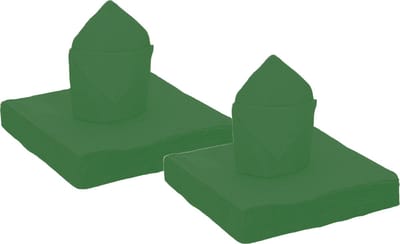 Santex feest servetten - 40x stuks - donkergroen - 40 x 40 cm - papier