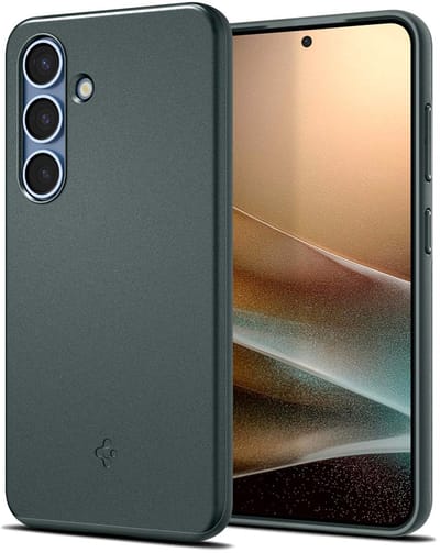 Spigen Thin Fit MagFit Hoesje Geschikt voor Samsung Galaxy S25 - Back Cover Compatibel met MagSafe en Qi2 - Groen