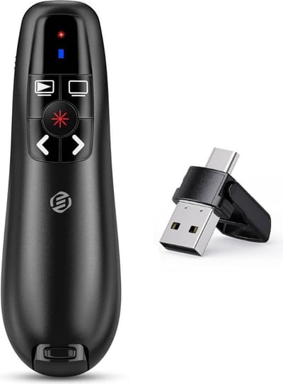 Equivera Presentatie Klikker - Draadloze Presenter - Presentatie Afstandbediening - Wireless Presenter - Geschikt voor Powerpoint