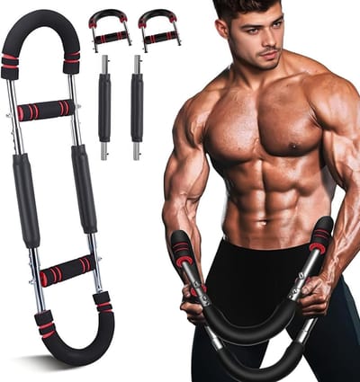 Verstelbare Arm Trainer voor Krachttraining 18-45 kg, Thuis Fitness voor Borst, Schouders en Onderarmen