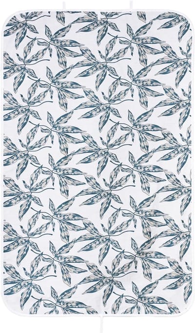 Draagbare Strijkmat - Strijkonderlegger - Efficiënt Strijken - Antislip Onderkant - 75 x 120 cm - Groene Bladeren