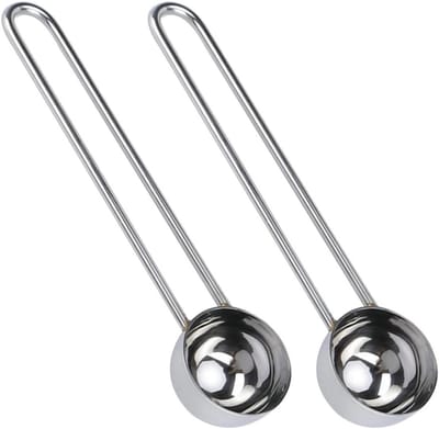 Roestvrijstalen Maatlepel Set van 2 voor Koffie en Melkpoeder, Perfect voor Keuken en Bakken
