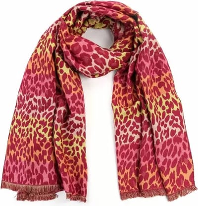 Bijoutheek Sjaal (Fashion) Panter Red