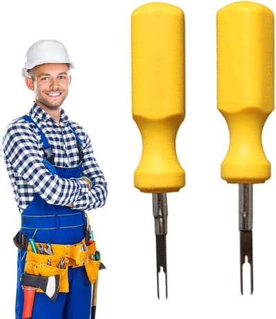 Gereedschap Verwijderen Connectoren - Pin Extractor Set - Auto Bedrading Reparatie - Roestvrij Staal - 2mm 3mm Maten - Zwart
