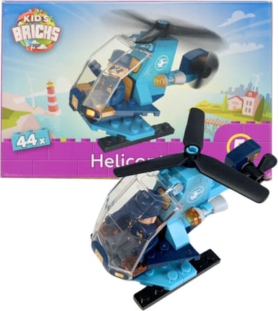 Kids Bricks - Helicopter - 44 stukjes
