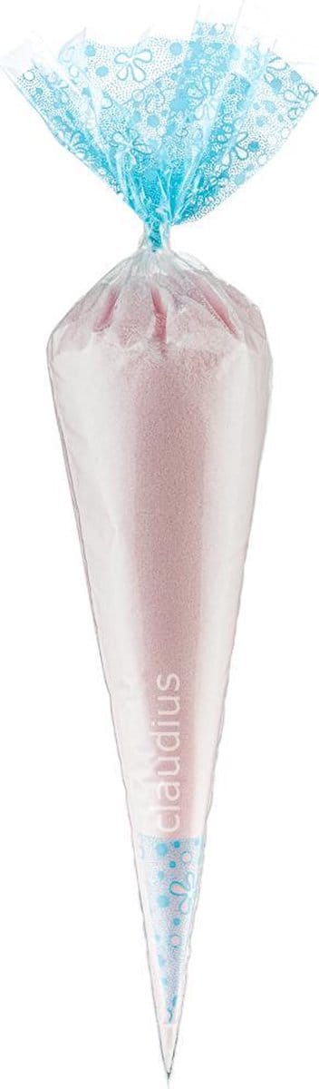 Scrubzout Rozen - 500 gram in puntzak blauw - set van 6 stuks - Hydraterende Lichaamsscrub