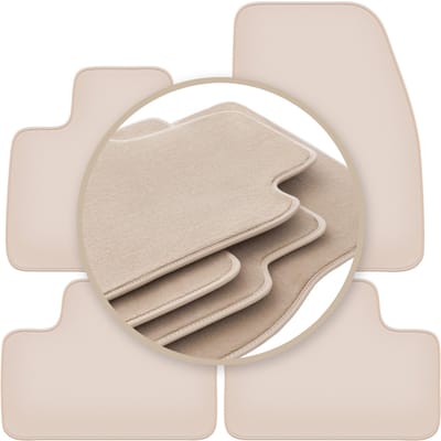 PREMIUM beige vloermatten voor: Volvo C40 hatchback 2021-