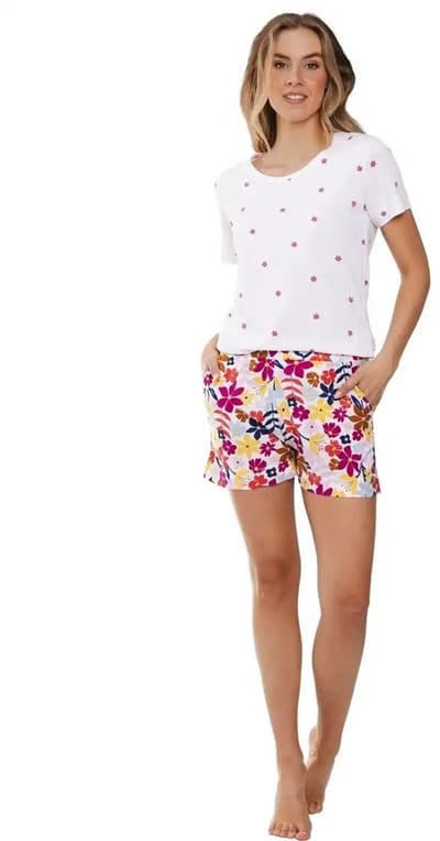 Dames Shortama Rebelle - Full Bloom - Katoen/Viscose - Maat 36