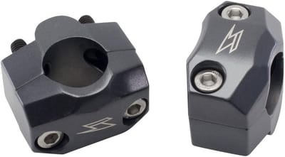 Stuurklem Kit - Stuurpen Klemmen - Fietsen Aanpassen - CNC Gefreesd - 222 mm x 286 mm - Zilver
