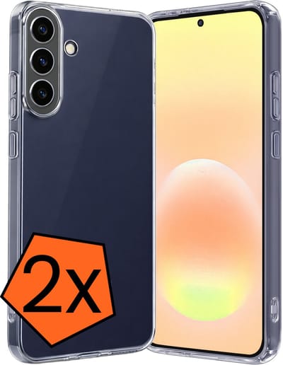 Hoes - 2 Stuks - Geschikt voor Samsung Galaxy A57 - Sterk & Shockproof - Case Siliconen - Back Cover - Telefoon Hoes - Transparant