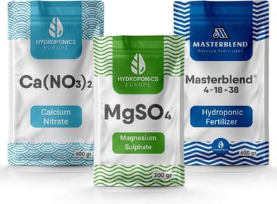 Masterblend 4-18-38 Hydroponics Voeding Set 8 kg | Plantenvoeding & Meststof voor Hydrocultuur en Moestuin | Voor o.a. Tomaten, Paprika's & Groenten | 5040 Liter