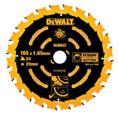 DEWALT EXTREME Framing Serie - Cirkelzaagblad - 165mm - 24 Tanden - C3 Carbide