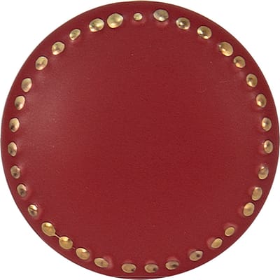 Clayre & Eef Deurknop Ø 4 cm Rood Goudkleurig Keramiek