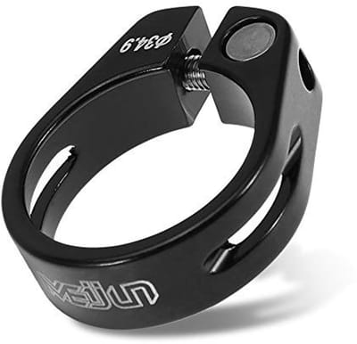 Dailygoods- Zadelklem 34.9 mm - Aluminium Legering - Lichtgewicht - Schokbestendig - Eenvoudig te Installeren - Geschikt voor Mountainbike/Racefiets - Zadelklemmen