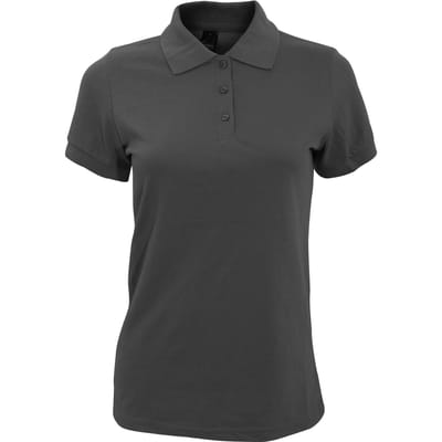 SOLS Dames/dames Prime Pique Polo Shirt (Donkergrijs)