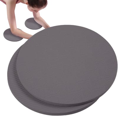 Trainingskussens - Kniebeschermers - Comfortabel Trainen - Dubbelzijdig Antislip - 18x18x1 cm - Grijs