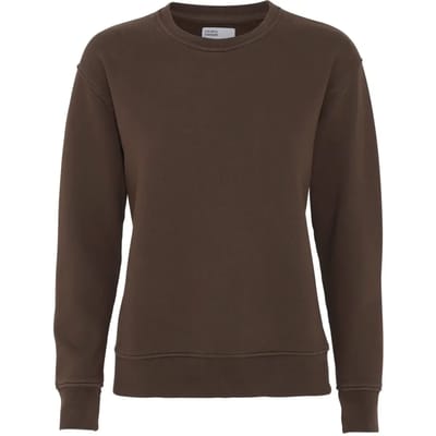 Damestrui met Ronde Hals Colorful Standard Classic Organic coffee brown
