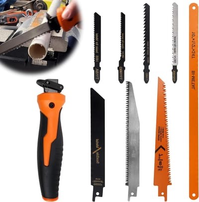 Complete Handzaag Set met 8 Zaagbladen, Universele Mini Hacksaw voor Hout, Plastic en Plywood Snijden