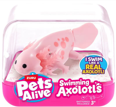 Pets Alive Swimming Axolotls Zalm/roze - Zwemt automatisch - Werkt op batterijen - Robot