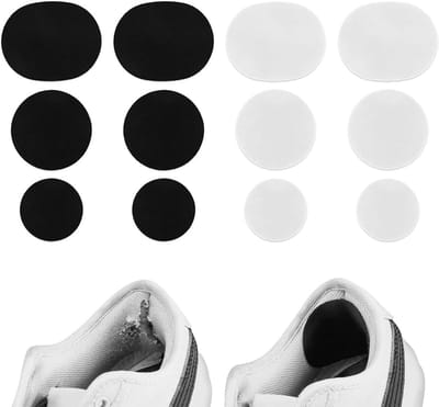 Set van 12 Zelfklevende Reparatiespatches voor Schoenen - Geschikt voor Gaten bij Teen en Hiel