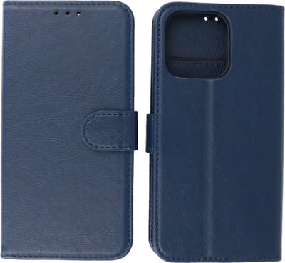 iPhone 14 Pro Max Hoesje Book Case Telefoonhoesje Navy