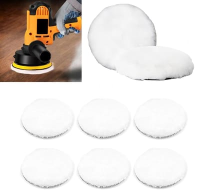 8-delige set 5-inch polijstpads voor excentrische polijstmachines – voor het polijsten en in de was zetten van lak, het herstellen van defecten, de oppervlaktebehandeling van metaal, kunststof, steen en hout