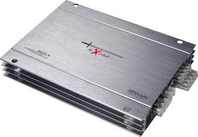 Excalibur X600.4 - Autoversterker - 4-Kanaals - 2400W Piek / 4 x 60W RMS / 2 x 120W RMS - 4Ω - Variabele Crossover (High/Low Pass) - MOSFET Voedingsmodule