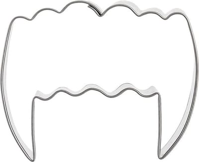 Koekjessnijder Metaal Vampier Tanden 5,5 cm - Vormen - Uitsteekvorm - Cookie - Cutter - Uitsteekvormpjes - Koekjes - Bakken