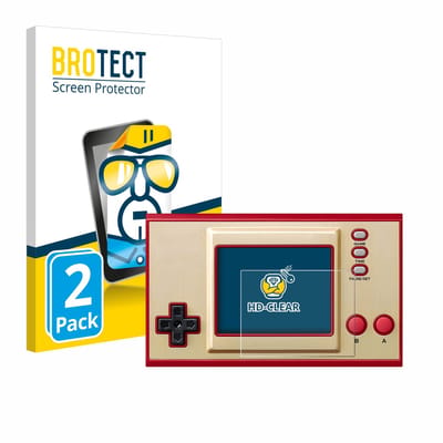 BROTECT - Screenprotector voor Nintendo Game & Watch The Legend of Zelda - Folie Beschermfolie transparant 2 Stuks