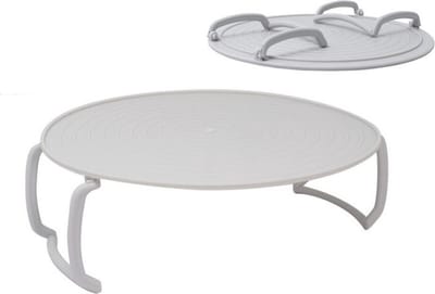 Concorde Magnetrondeksel/verhoger - multifunctioneel - 3 in 1 - kunststof - D24 x H3 cm