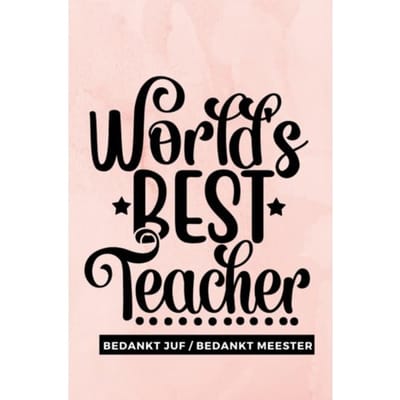 Bedankt Juf En Bedankt Meester Cadeau - Afscheidscadeau - Gold Arts Books