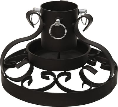Klassieke boomstandaard "Granig", zwart, voor bomen met een diameter van 3 - 8 cm, voor max. 2,2 m bomen, 29,5 cm