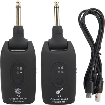 carmdering - Guitar Wireless System -Draadloos Gitaar Systeem - Transmitter - Wireless Guitar System - gitaarzender - Zwart
