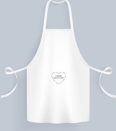Akyol - liefste bonusvader Keukenschort - Papa - de liefste bonusvader - vader cadeautjes - vaderdag - verjaardag - geschenk - kado - vader artikelen - 82 bij 71 cm