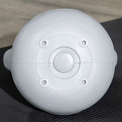Wishdor - Kettlebell - Kunststof Coating En Brede Grip - Voor Krachttraining - Kunststof - Blauw - 12 Kg