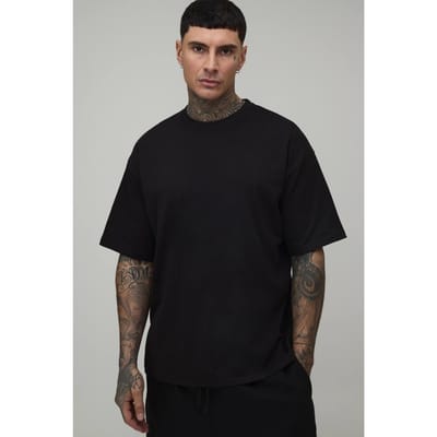 Tall Oversized Essential T-Shirt | Black | Size Small