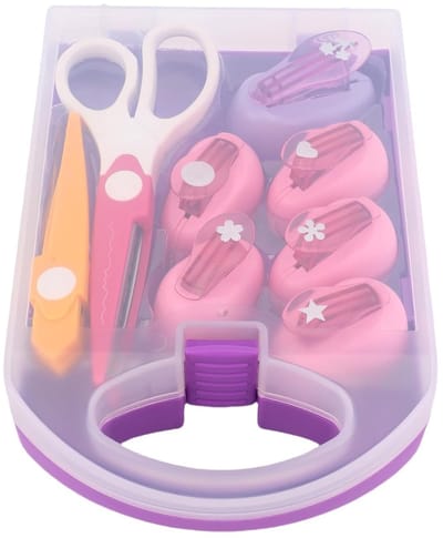 Creatieve Gatenpons Set voor Kinderen, Meerdere Vormen, Knutselgereedschap voor Motorische Vaardigheden en Papierknippen