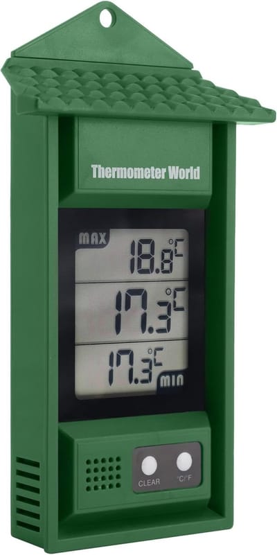 Digitale Max Min Thermometer voor Nauwkeurige Temperatuurmeting in de Kas