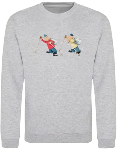Hingly Crew sweater Buurman & Buurman Grijs Wandel 5-6