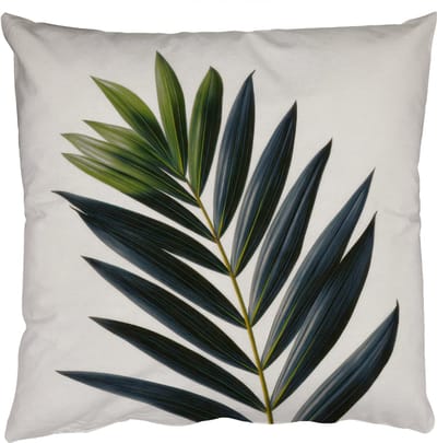 Sierkussens - Kussentjes Woonkamer - 50x50 cm - Palmblad - Donkere bladen - Subtiel