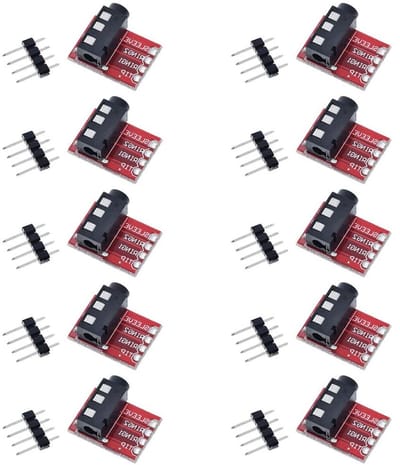 10 Stuks TRRS 3.5mm Audio Jack Breakout Board voor Hoofdtelefoon en MP3 - Ideaal voor Arduino Projecten!