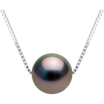 Ketting Tahitian Pearl Ronde 9-10 mm Venetiaans keten 925