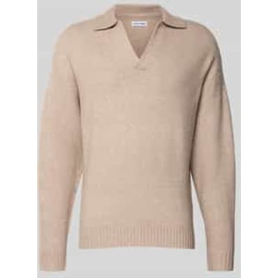 JACK&JONES - JJSOHO OLLIE KNIT SPLIT NECK LN - Heren - Gebreide truien