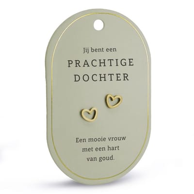 Oorbellen - Goud - Dochter - Miko